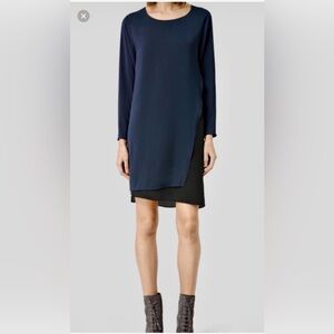 Allsaints Blue/Black Roder Dress